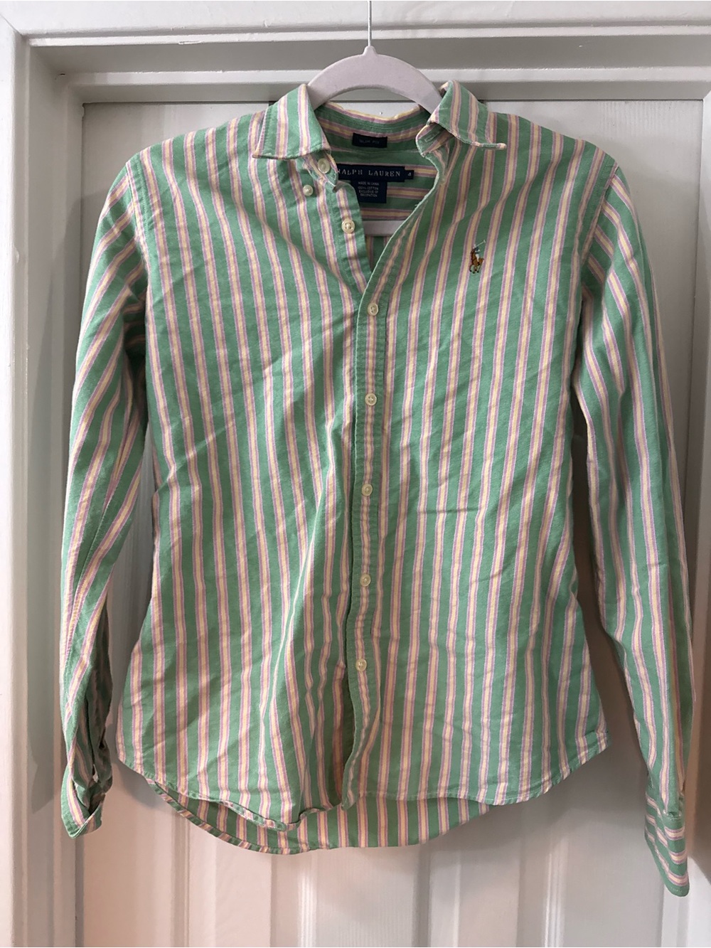 Ralph Lauren Slim Fit Striped Button-Down Shirt